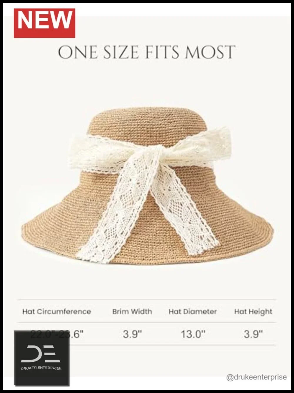 Handmade Raffia Straw Bucket Hat with Wide Brim and Adjustable Chin Strap